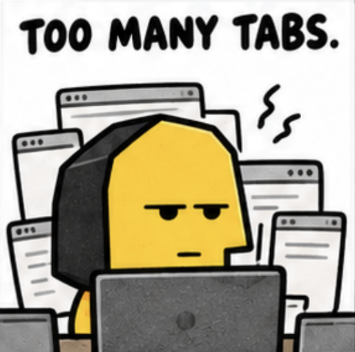 Too many tabs